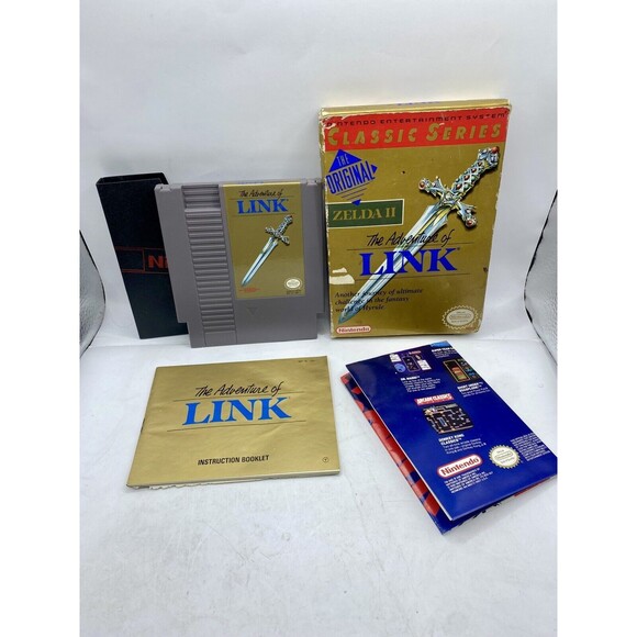 Zelda II: The Adventure of Link (Nintendo NES, 1992) Classic Series CIB Complete